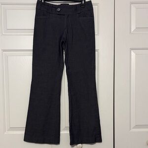 Banana Republic Charcoal Wide Leg Jeans